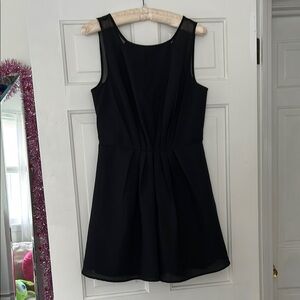 FABLE Black Dress w/ Mesh Detail